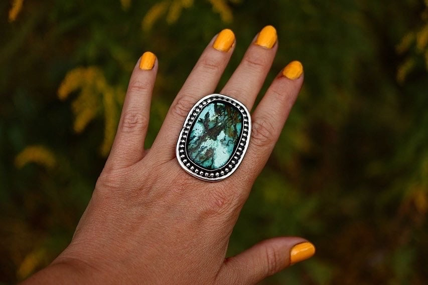 made to size hubie turquoise ring