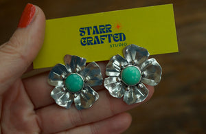 campitos turquoise flower earring