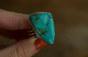 polychrome turquoise ring size 10