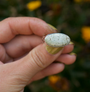 natural mountain turquoise ring size 6